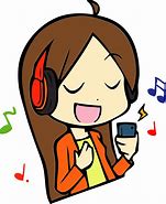 Image result for Listening to Music Clip Art Background A4