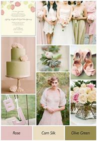 Image result for Pink and Green Wedding Colors