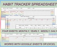Image result for Habit Sheet Monthly Print