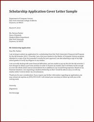 Image result for Sample Letter for Scholarship Consideration