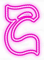 Image result for Neon Pink Alphabet Letters