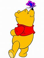 Image result for Winnie the Pooh and Butterfly Outlines