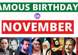 Image result for Famous People Born in November