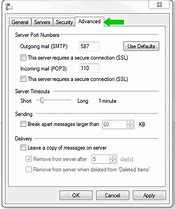 Image result for Live Mail Server Settings