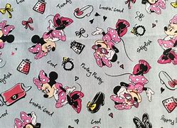 Image result for Minnie Mouse Print Fabric