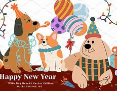Image result for Happy New Year Dog Clip Art