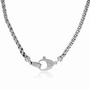 Image result for White Gold Fancy Wheat Chain Necklace