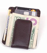 Image result for Full Grain Leather Money Clip Wallet