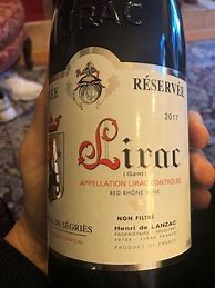 Image result for Segries Lirac Cuvee Reservee