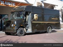 Image result for Picture of a UPS Truck Double Parked