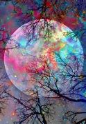 Image result for Psychedelic Moon Art