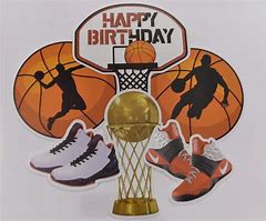 Image result for 5X7 Happy Birthday Basketball Picture