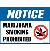 Image result for No Marijuana Sign