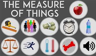 Image result for Things We Measure in Real Life