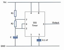 Image result for 555 Timer Integrated Circuit