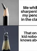 Image result for Anime Pencil Meme