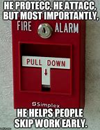 Image result for Ceiling Fire Alarm Meme
