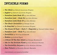 Image result for Poems About Feeling Invisible