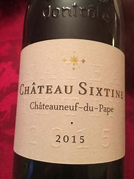 Image result for Sixtine Chateauneuf Pape Blanc