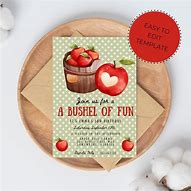 Image result for Fall Clip Art Invitation with Apple