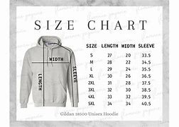 Image result for Size Chart for Hoodies