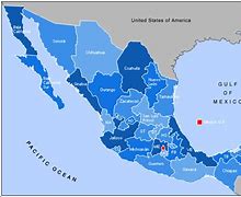 Image result for Mexico Map with States