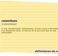 Image result for calamitoso