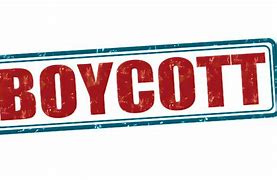 Image result for Boycott Sign