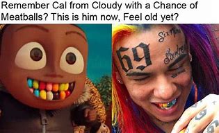 Image result for 6Ix9ine Gold Suit Meme