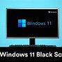 Image result for Windows Black Screen