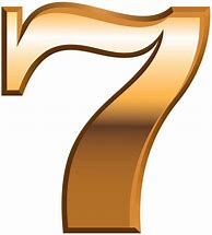 Image result for Transparent Gold Number 7