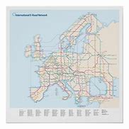 Image result for Map of Europe Road Network