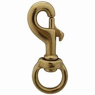 Image result for Brass Swivel Eye Snap Hook