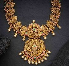 Image result for Antique Gold Jewellery Necklace