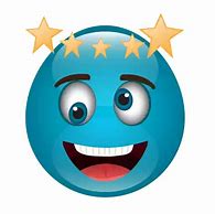 Image result for Blue Happy Face Emoji PNG