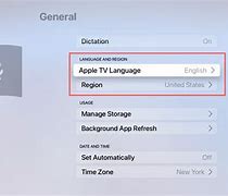 Image result for Apple TV Change Language