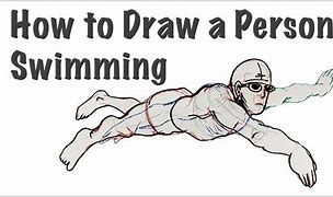 Image result for How to Draw Someone Swimming