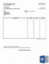 Image result for Invoice Template Word UK