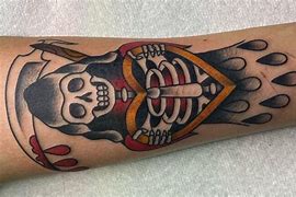 Image result for Creepy American Traditional Tattoos