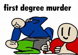 Image result for 1st Degree Murder Meme