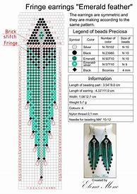 Image result for Free Seed Bead Earring Patterns