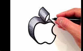 Image result for 3D Apple Logo Drawing