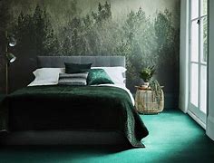 Image result for Dark Green Bedroom