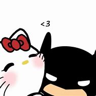 Image result for Cute Batman and Hello Kitty Wallpaper