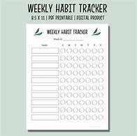 Image result for Habit Tracker Sheet