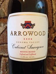 Image result for Arrowood Cabernet Sauvignon Sonoma Valley