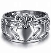 Image result for Men's Stainless Steel Rings with Stone