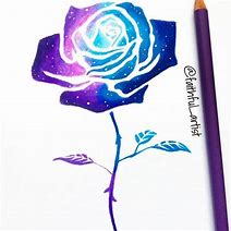 Image result for galaxy roses draw