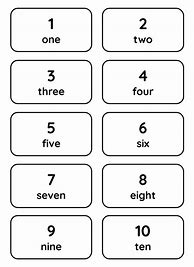 Image result for Number Cards
