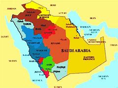 Image result for Geographical Map of Saudi Arabia